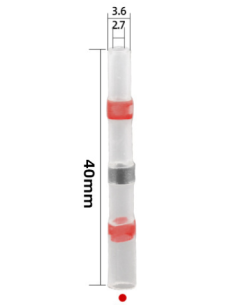 Connecteur auto-soudeur - Thermorétractable - 2,7mm de diamètre