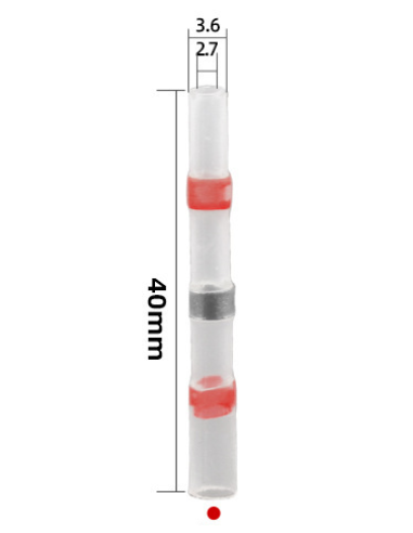Connecteur auto-soudeur - Thermorétractable - 2,7mm de diamètre