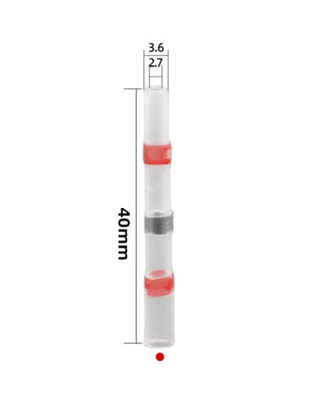Connecteur auto-soudeur - Thermorétractable - 2,7mm de diamètre