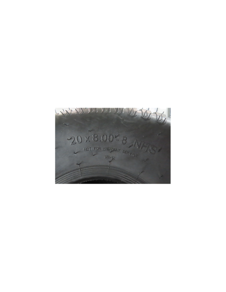 Pneu gazon - 20x800x8 - Radial - 4 plis