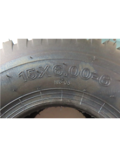 Pneu gazon - 15x600-6 (4plis) - Qualité premium 2
