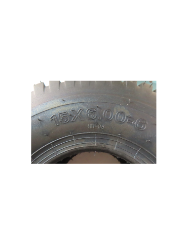 Pneu gazon - 15x600-6 (4plis) - Qualité premium