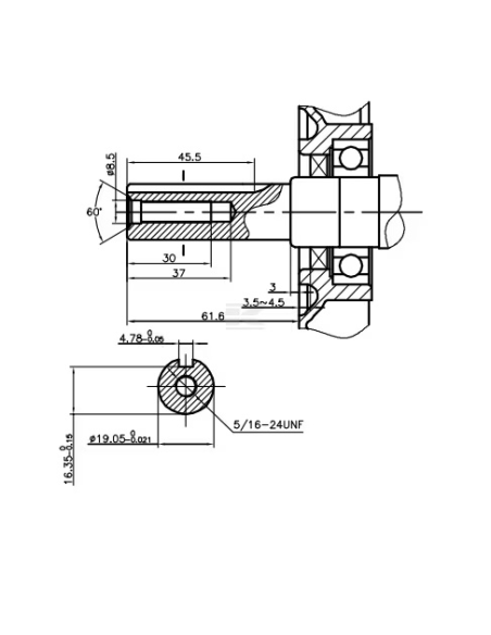 Moteur Loncin G200FR 196 cm³ - 5,5 HP pour tondeuse et motoculteur