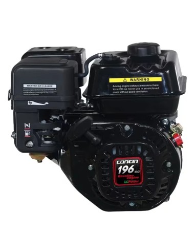 Moteur Loncin G200FR 196 cm³ - 5,5 HP pour tondeuse et motoculteur