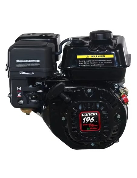 Moteur Loncin G200FR 196 cm³ - 5,5 HP pour tondeuse et motoculteur