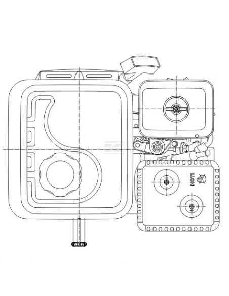 Moteur Loncin G200FA 196 cm³ 5,5 HP arbre horizontal Ø20 x 53 mm | VerdiParts