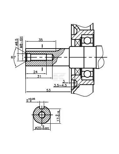 Moteur Loncin G200FA 196 cm³ 5,5 HP arbre horizontal Ø20 x 53 mm | VerdiParts