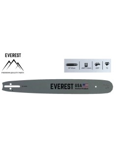 Guide-chaîne EVEREST 45 cm .325" 1,5 mm pour tronçonneuse | VerdiParts