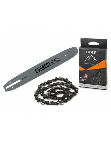 Pack guide-chaîne + chaîne EVEREST 35 cm 3/8 LP 52 maillons | VerdiParts