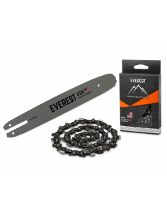 Pack guide-chaîne EVEREST 35 cm + chaîne 50 maillons 3/8 LP | VerdiParts