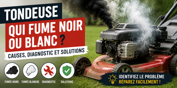 Comment réparer une tondeuse qui fume noir ou blanc ?