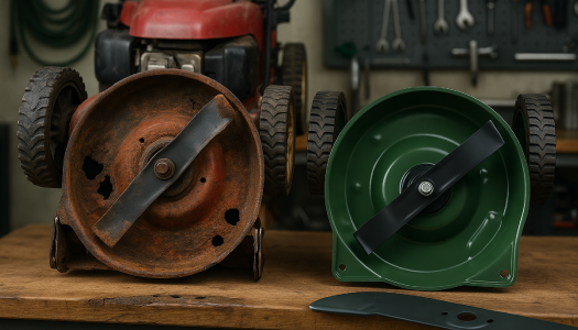 Mon plateau de tondeuse rend l'âme ?