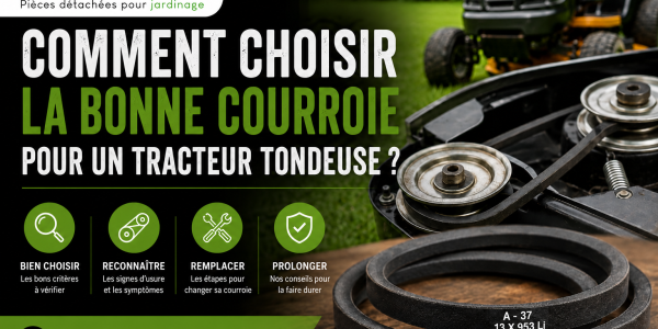 Comment choisir la bonne courroie pour un tracteur tondeuse ?