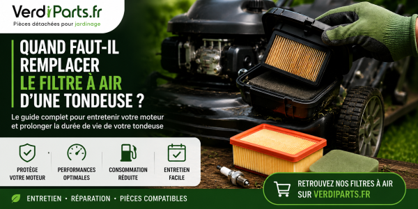 Quand faut-il remplacer le filtre à air d’une tondeuse ?